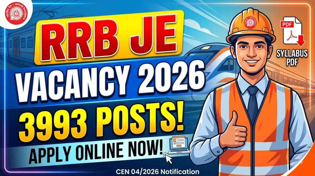 Railway Recruitment Board (RRB) Junior Engineer (JE) Vacancy 2026